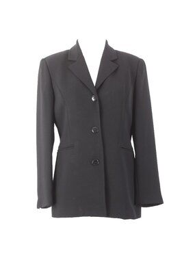 Petite Sophisticate Collectible Blazer Jacket  Sz 2p Black Acetate Polyester